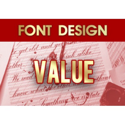 Font Design Package Value